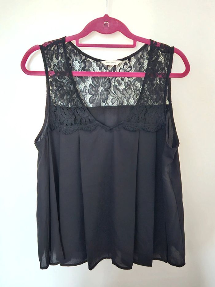 Blouse ample plissée et dentelle Nafnaf 42 - photo numéro 2