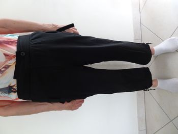 Pantacourt femme noir