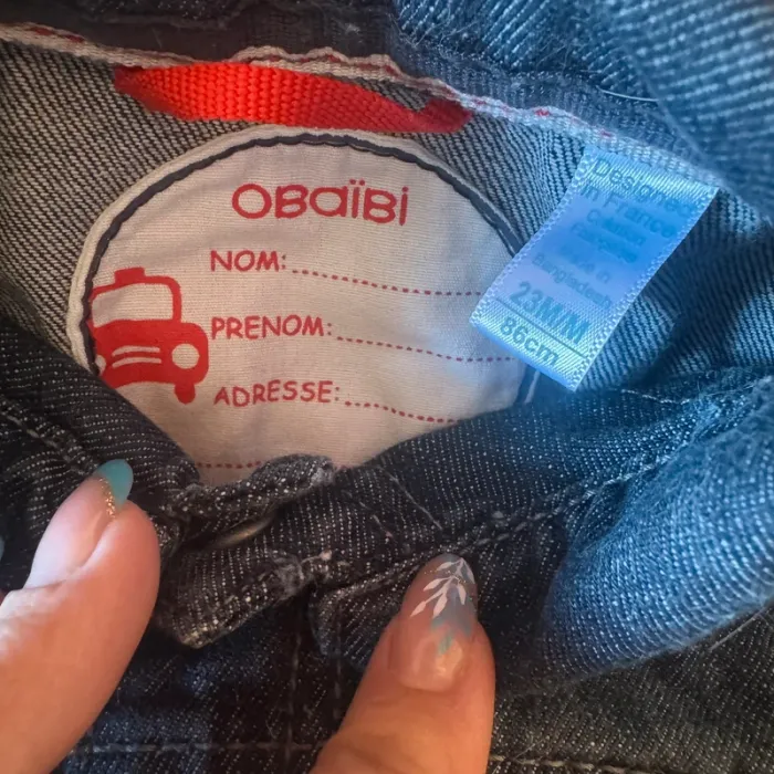 Veste en jeans 23 mois Obaibi - photo numéro 5