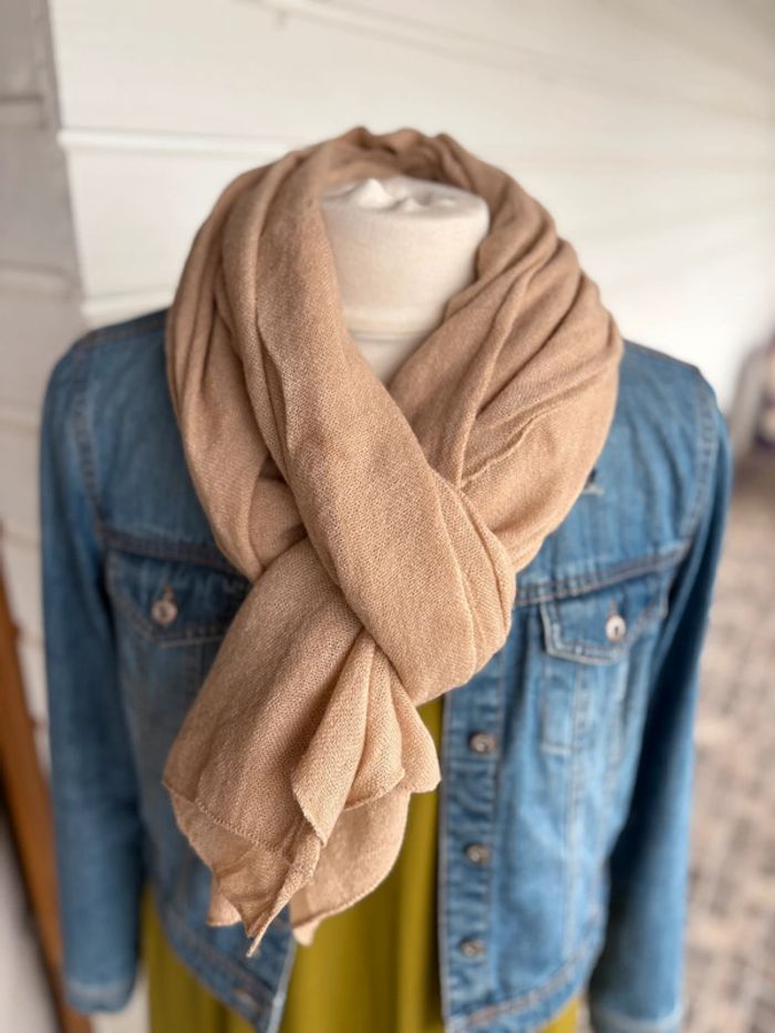 Écharpe Laine - Beige Clair N°35