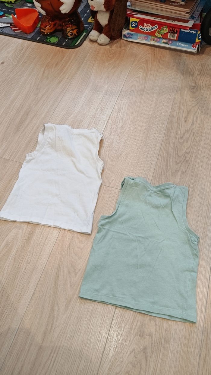 2 débardeurs neuf 23mois 86cm orchestra - photo numéro 2