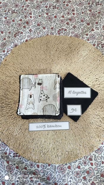 16 lingettes lavables neuf