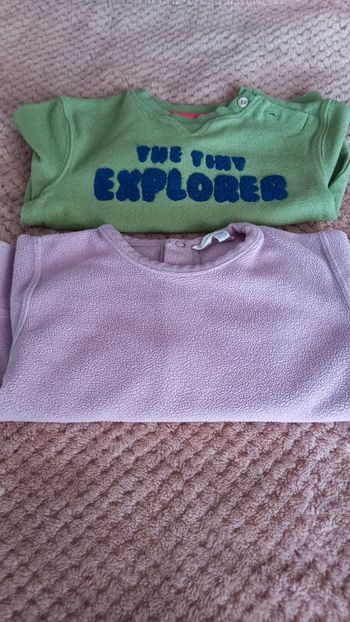 Lot de 2 sweats 18 mois