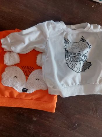 Lot 2 sweat 3/6 mois