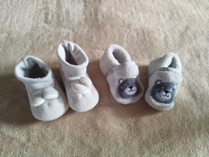 Lot de 2 paires de chaussons