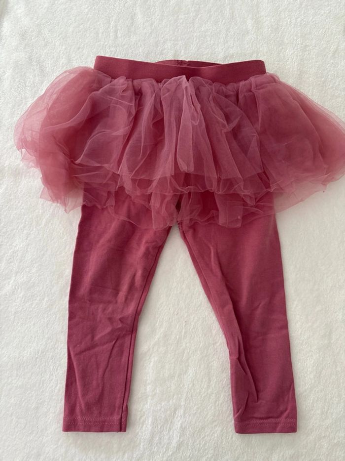 Legging avec jupe volante rose 36 mois