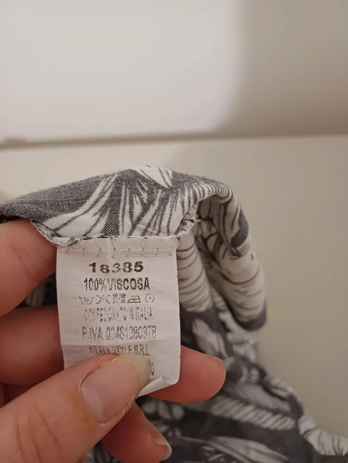 Robe longue Fleurie asymétrique Italian Style taille S 36 - photo numéro 9