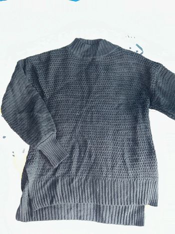 Pull à grosses mailles noir