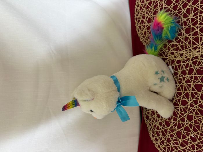 peluche Caticorn Chat Licorne Doux Animal en Peluche Blanc Meowgical Unicat Chat Arc-en-ciel Blanc - photo numéro 2