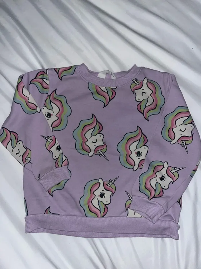 Ensemble leggings/pull licorne 4-6 ans H&M - photo numéro 2