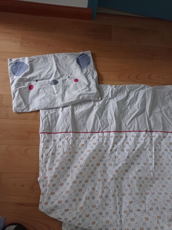 Parure housse de couette+ taie + oreiller p