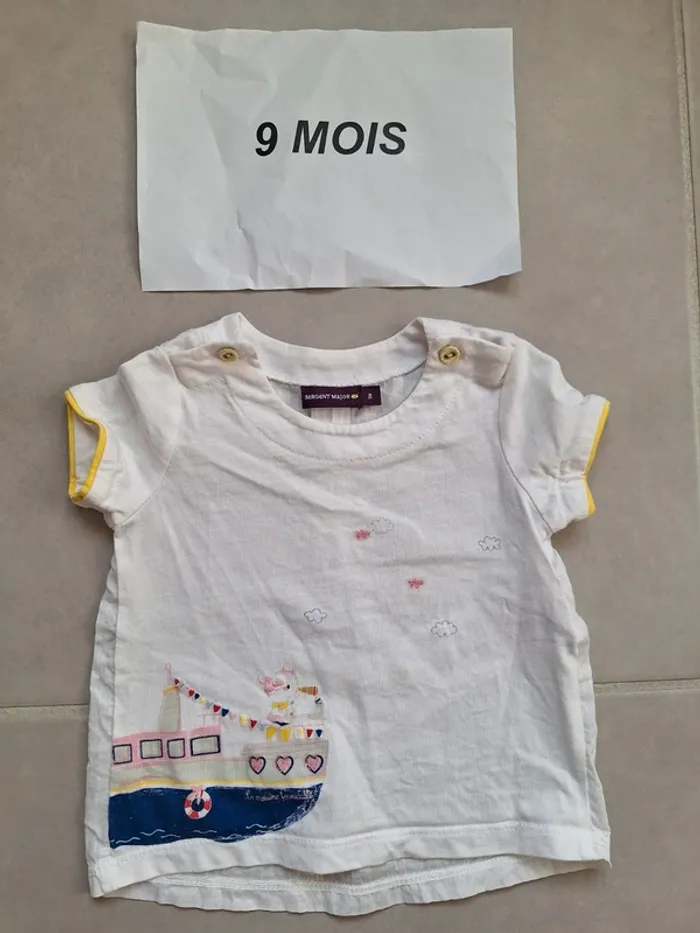 T shirt neuf sergent major 9 mois