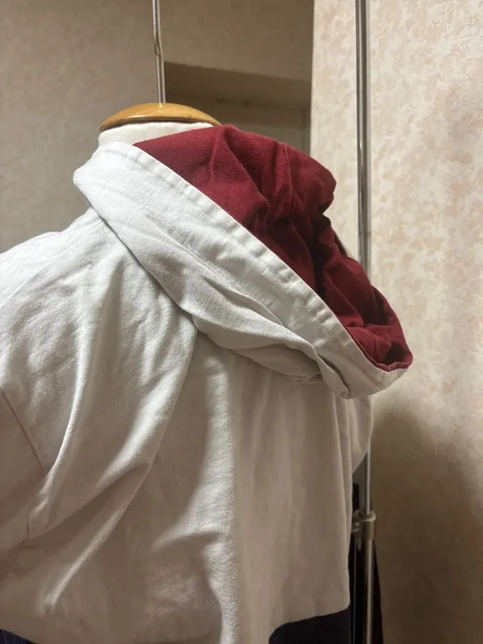 Sweat Stüssy à capuche – Blanc & Bleu marine – Taille L – Très bon état mixte - photo numéro 6