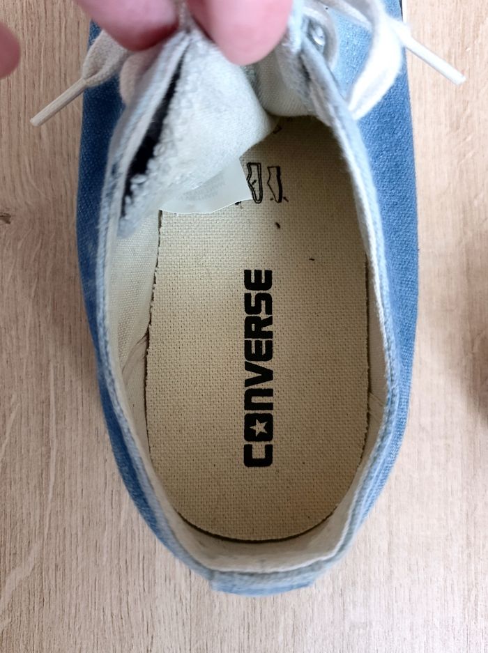 Converse bleues jean - photo numéro 4