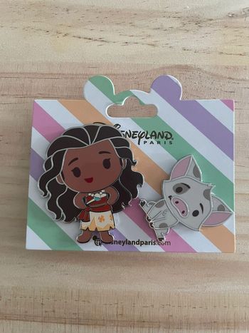 Pins Disneyland Paris Vaiana (Moana) et Pua - Neufs !