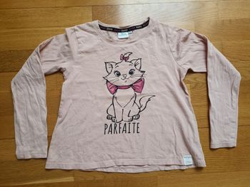 Tee shirt manches longues Marie des Aristochats 8 ans