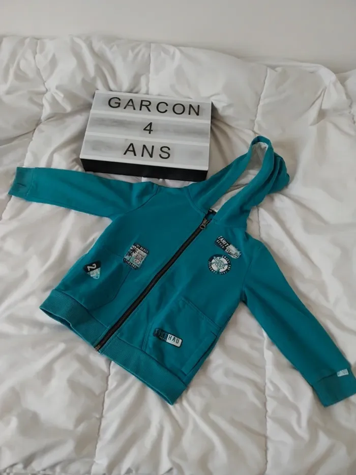 Gilet zippée garçon 4 ans Kiabi