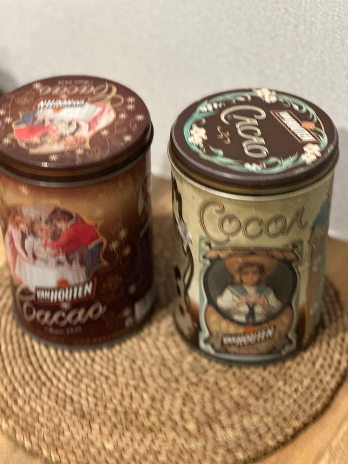 Lot de 2 boîtes métalliques