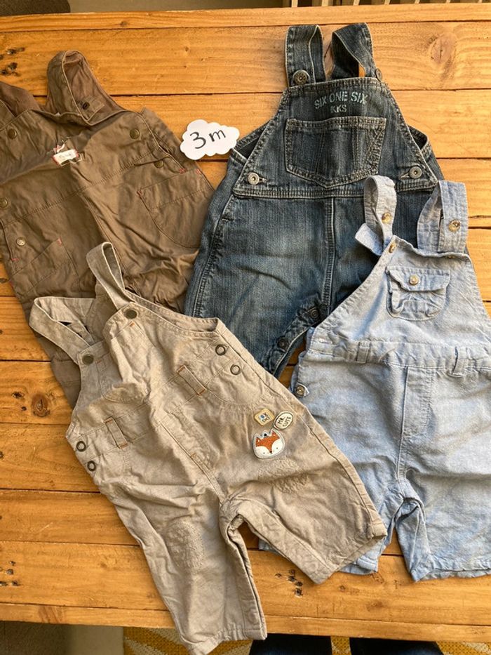 4 salopettes garçon