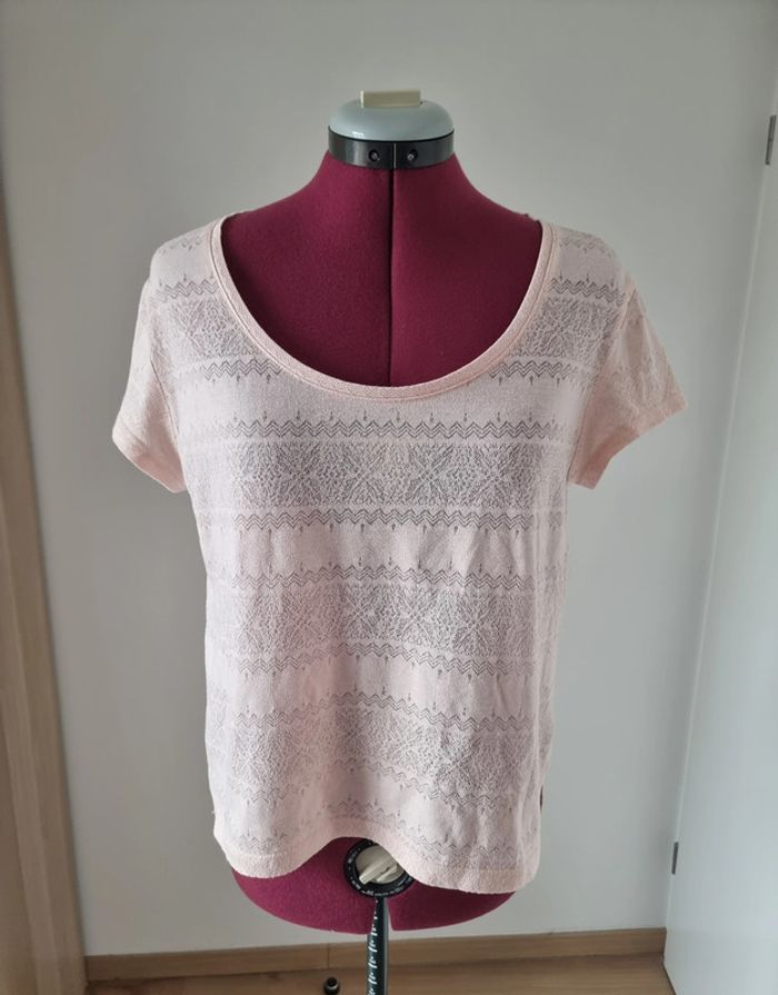 T-shirt couleur abricot - taille 38/40 - sans marque