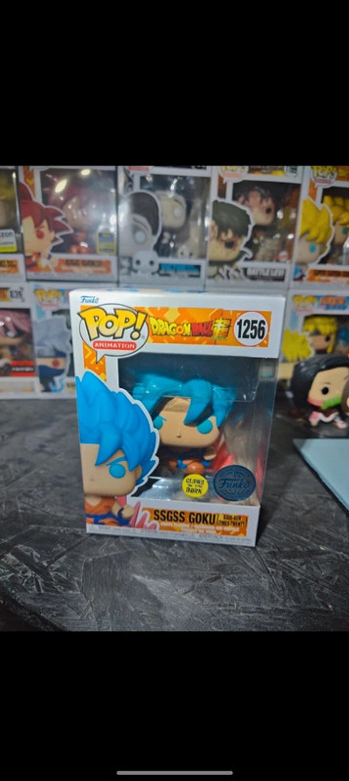 Funko Pop SSGSS Goku Kaio-ken Glow In The Dark - photo numéro 2