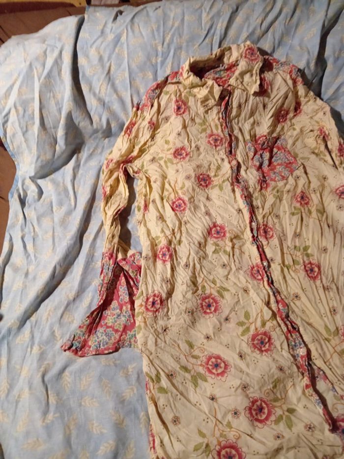 Chemise femme longue 100 %coton - photo numéro 3