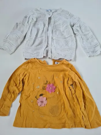 Ensemble gilet et t-shirt 24mois