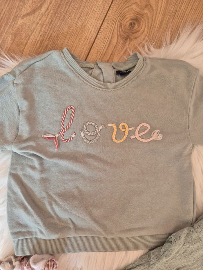 🌿 Ensem leeging tricot + pull Kiabi 18 mois - photo numéro 2