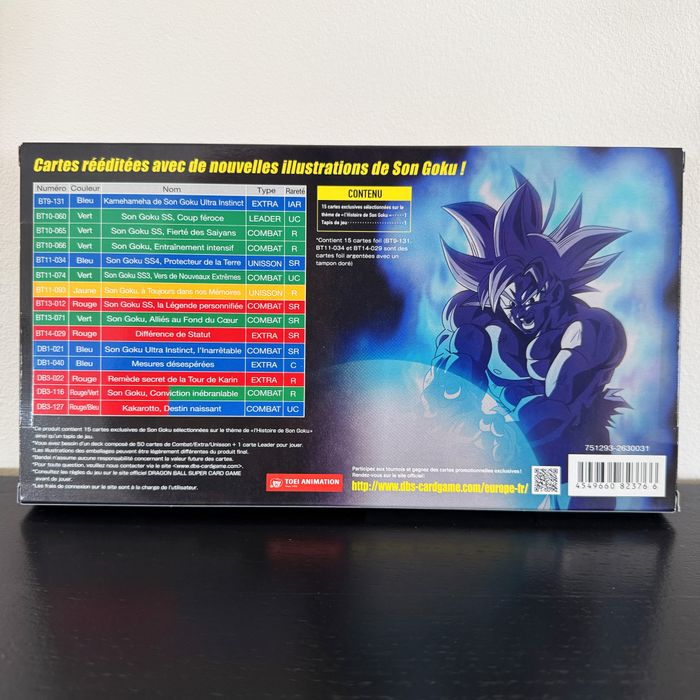 Coffret Theme Selection Goku Dragon Ball JCC Cartes - photo numéro 2