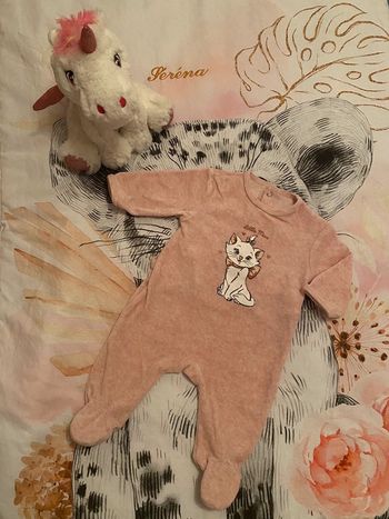 Pyjama velours Marie, taille 3 mois, Disney.