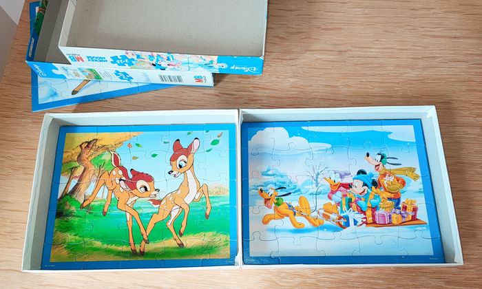 🦄 Lot de 2 x 2 puzzles Disney - 25 pièces - MB 🦄 - photo numéro 7