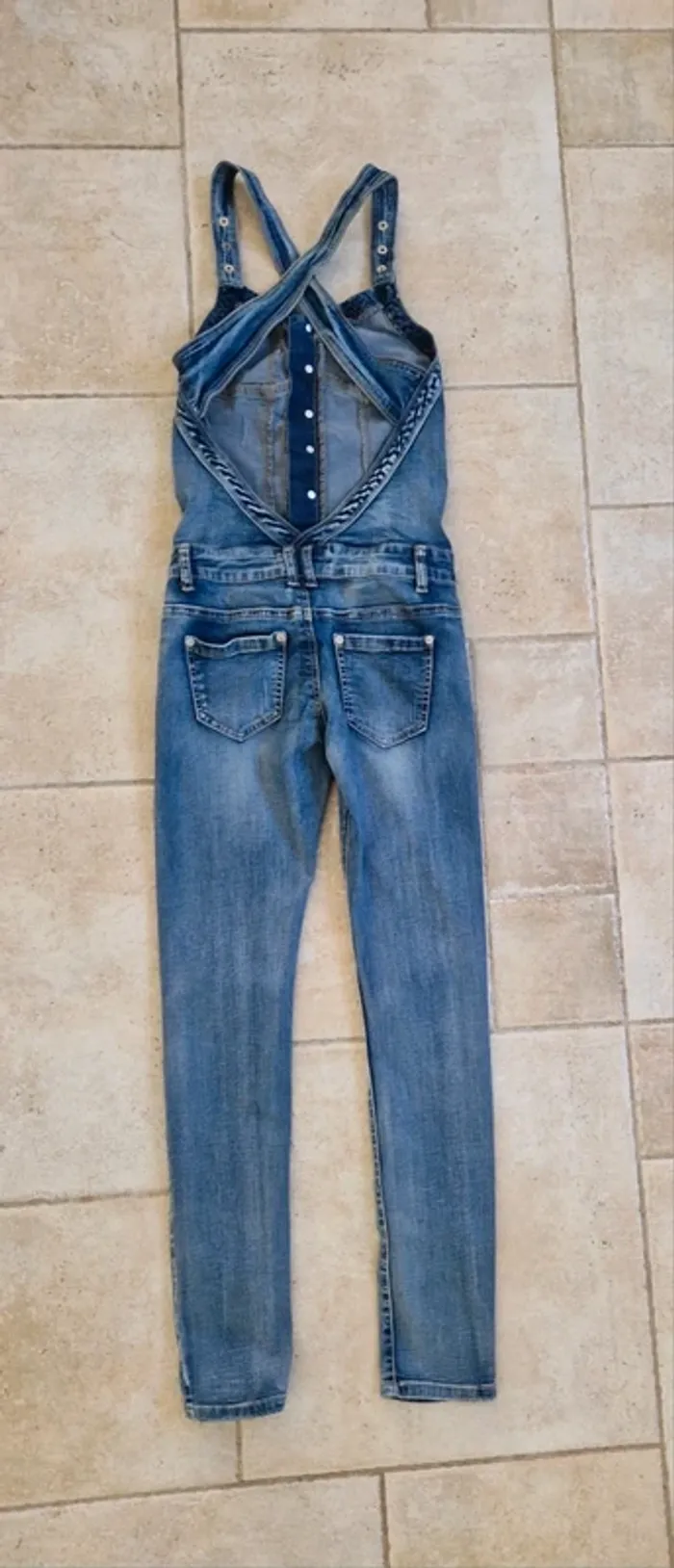 Salopette. Combinaison jeans SMFTG - photo numéro 5