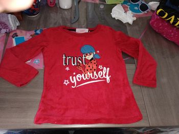 Tee-shirt manche longue miraculous 4 ans