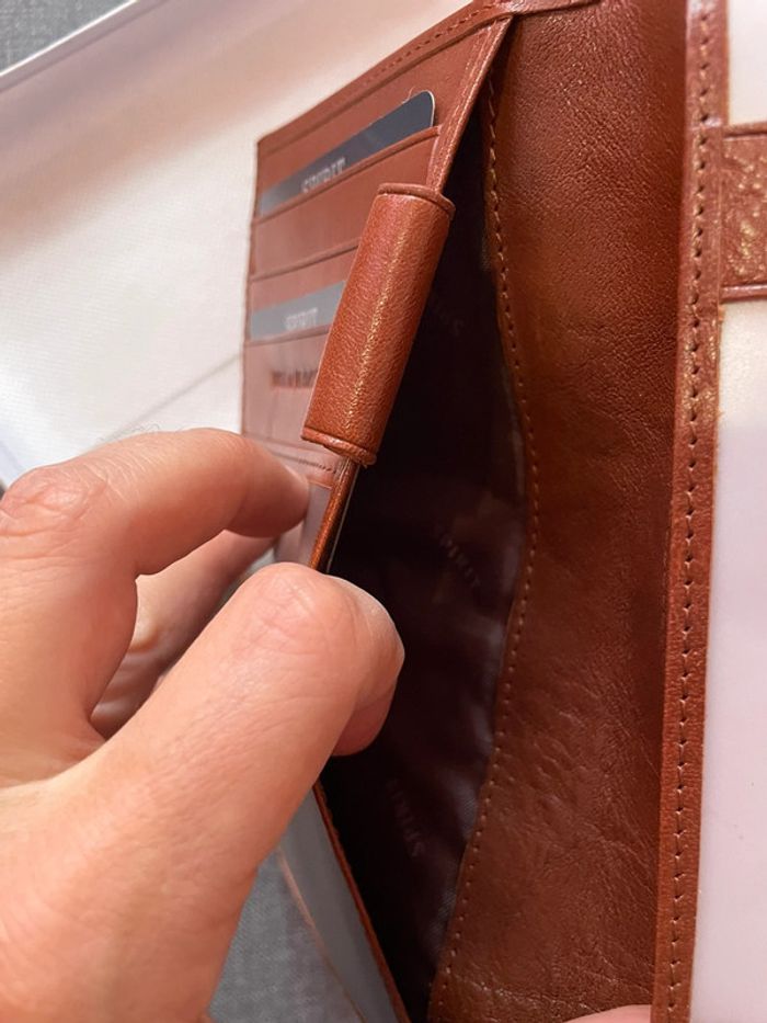 Portefeuille marron neuf en cuir,  Spirit - photo numéro 3