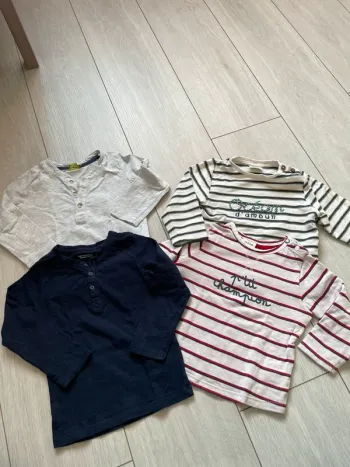 Lot de 4 tee-shirts manches longues