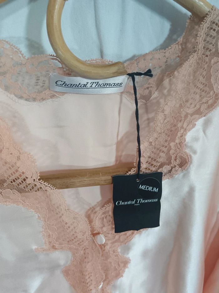 Chantal Thomass | gilet/chemise de nuit soie | t. M - photo numéro 4