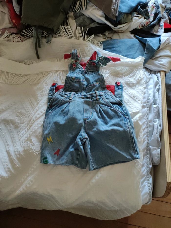 Combishort jean vintage 26;mois - photo numéro 2