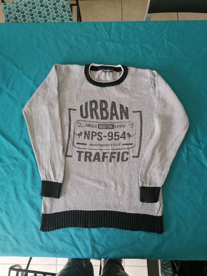 Pull in extenso coton