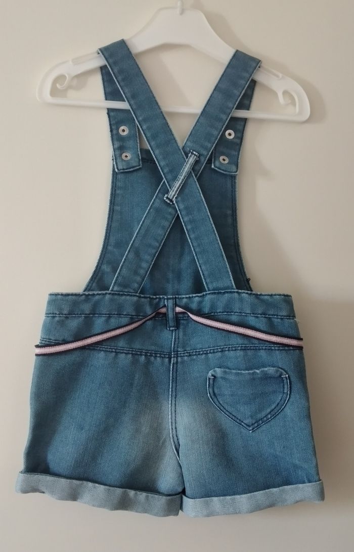 Salopette short en jeans 3 ans fille Tex baby - photo numéro 8