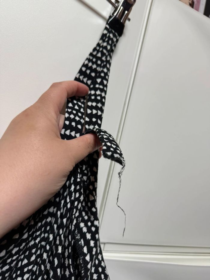 Débardeur style blouse femme noir et blanc primark taille 46 - photo numéro 6