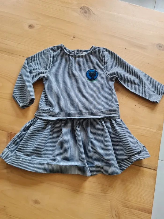 Robe manches longues 18 mois fille