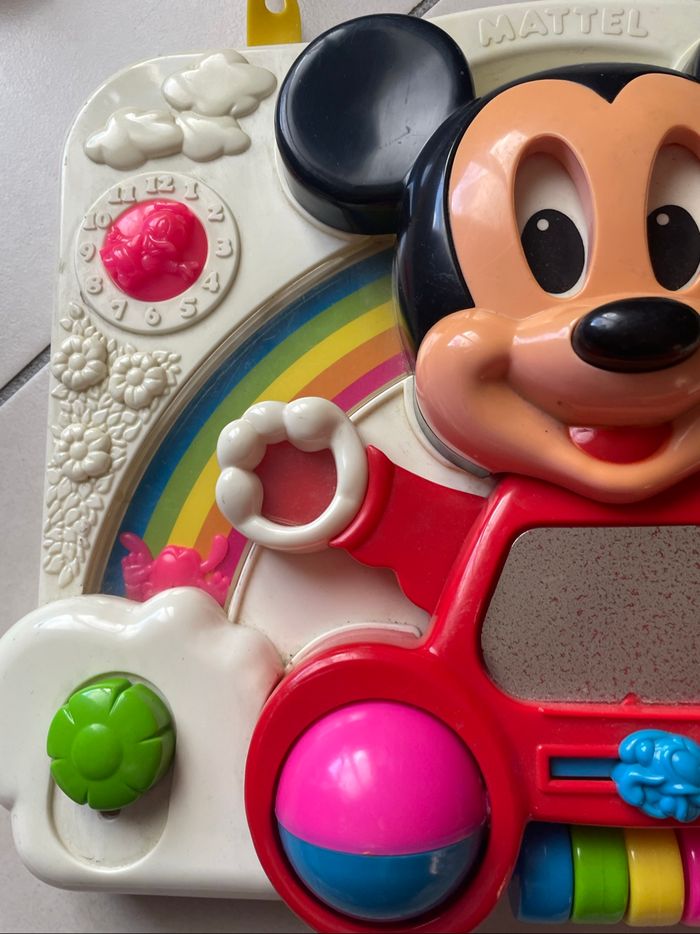 Tableau d’eveil vintage Mickey mattel - photo numéro 2