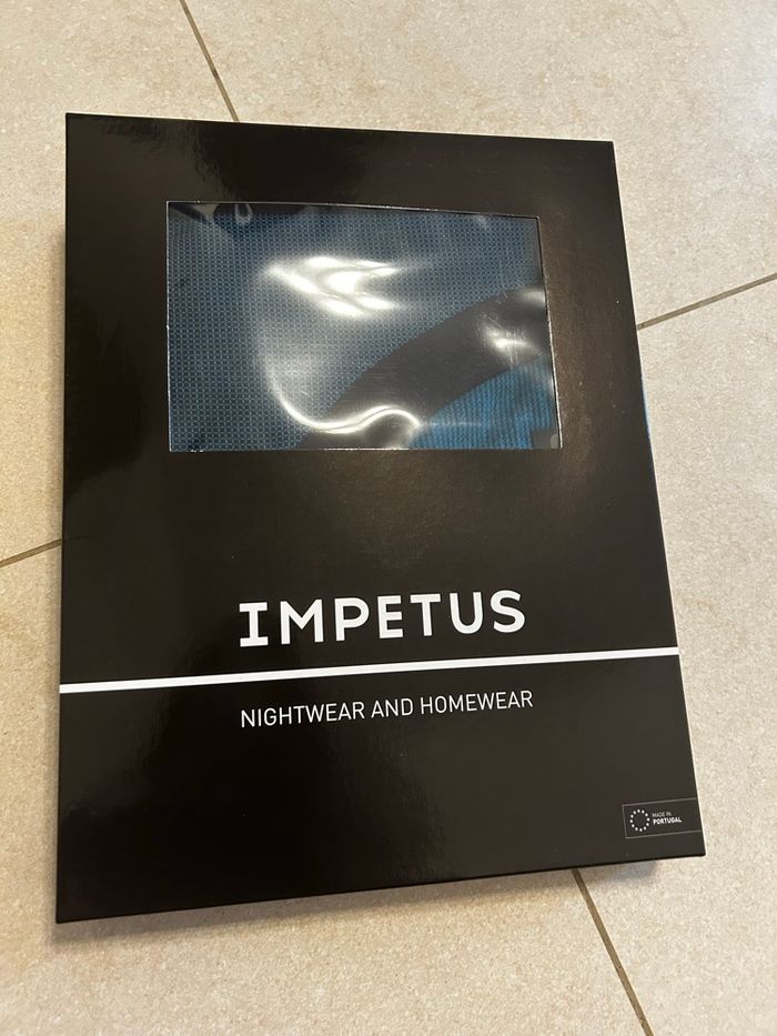 pyjama 2 pièces long homme 100% coton Impetus taille XXL bleu neuf - photo numéro 10