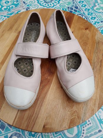 Babies Converse en cuir rose