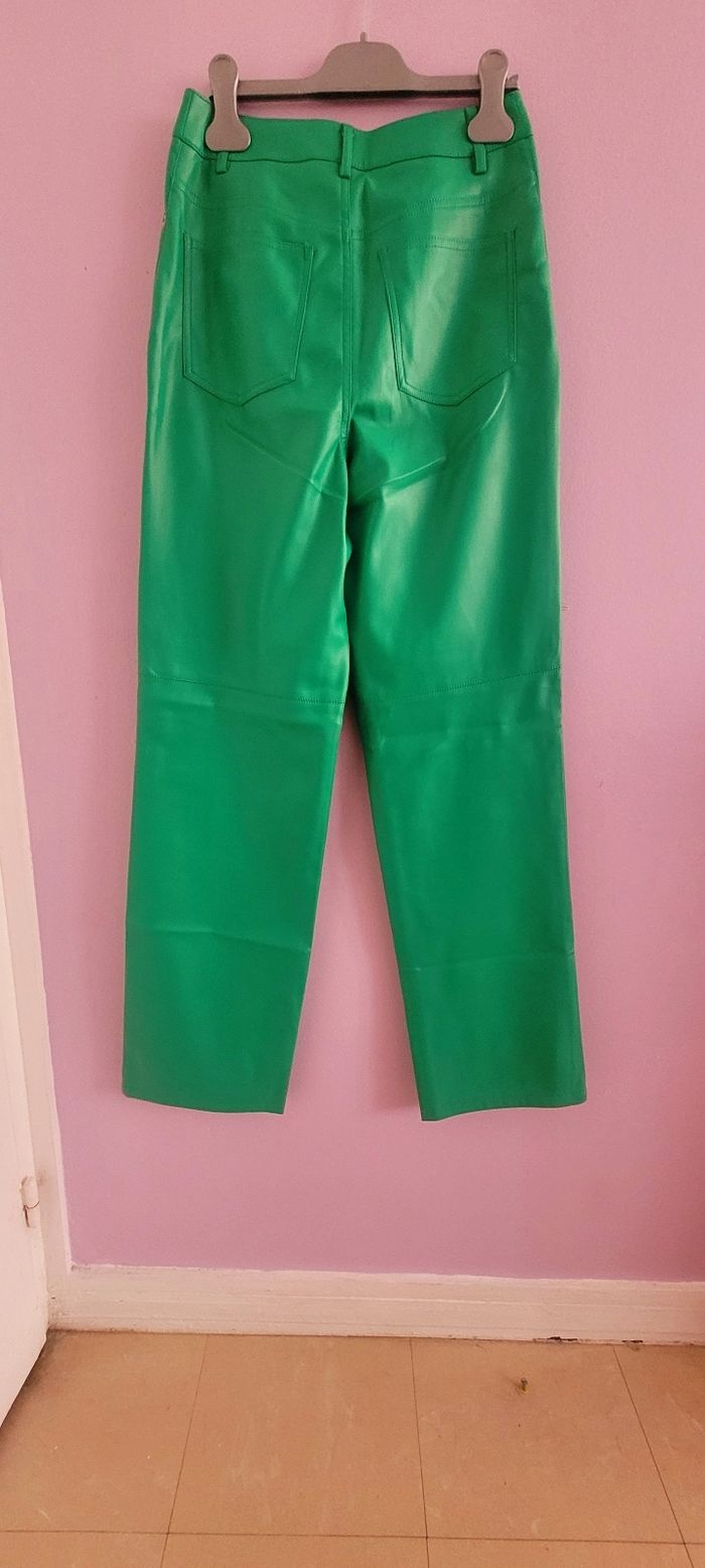 Pantalon taille haute vert - photo numéro 5