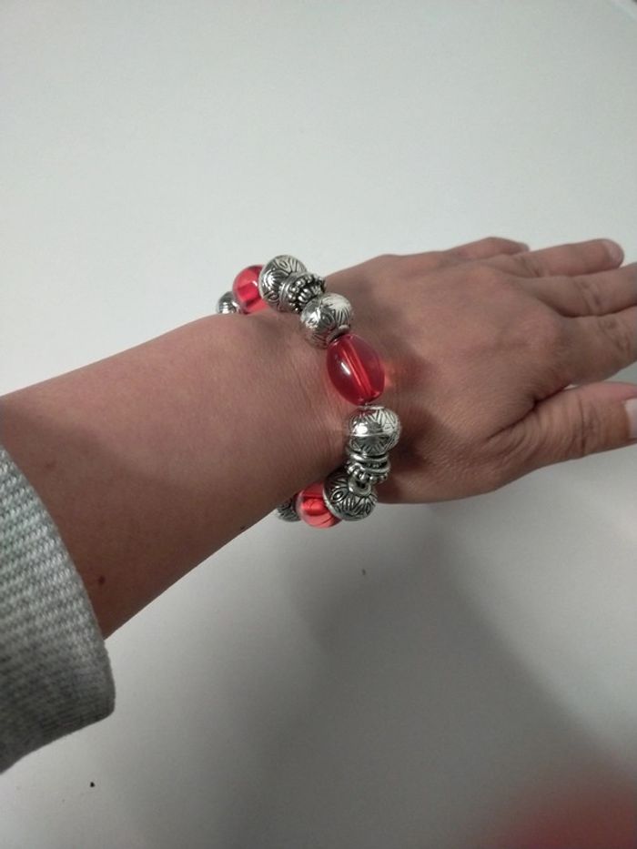 Bracelet  fantaisie élastique en perles - photo numéro 3