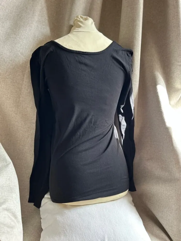 T-shirt manches longues noir Le Bourget - photo numéro 4