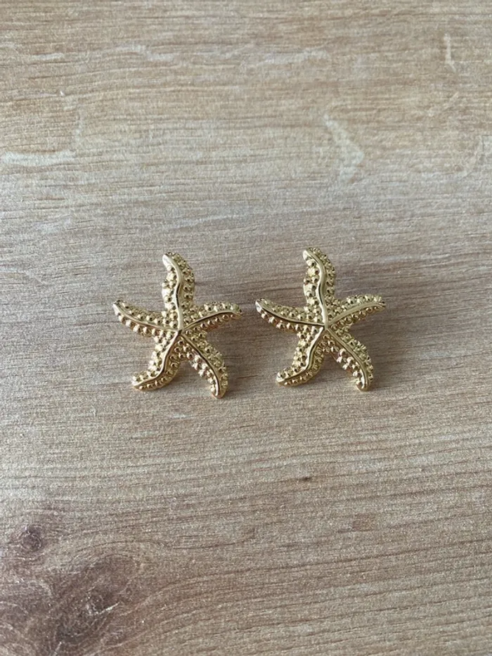 Boucle d'oreille etoile de mer