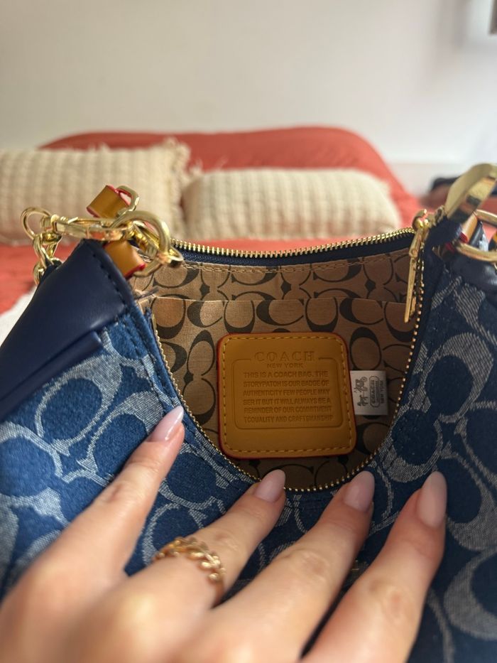 Sac coach bleu - photo numéro 6