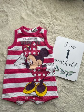Combi short Minnie Mouse à paillette 1 mois Disney